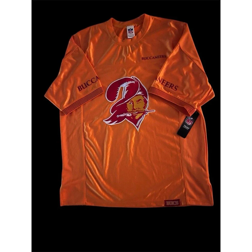 NWT NFL Tampa Bay Buccaneers Creamsicle Throwback Short Sleeve Jersey